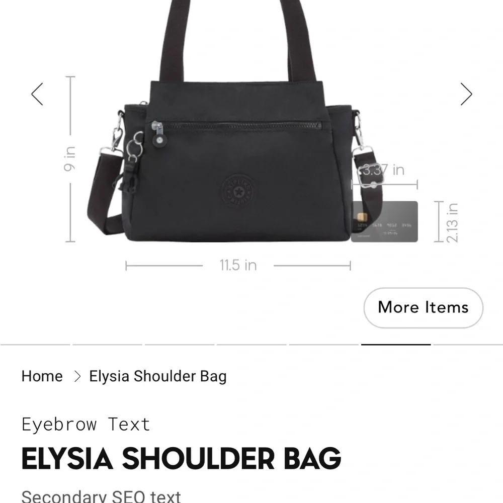 Kipling Elysia shoulder bag - Picture 2 of 8